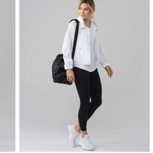 Black Lululemon Final Lap Crop